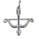 1 in. Ochosis Arrow amulet