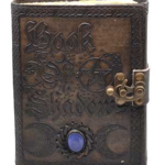 Book of Shadows aged looking paper leather w/ latch