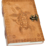 5 in. x 7 in. Turtle Embossed leather w/ latch