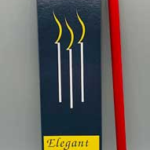 10 in. Red chime candle 6 pack
