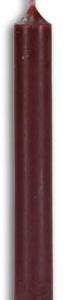 1/2 in. Brown Chime candle 20 pack