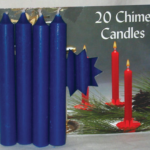 1/2 in. Dark Blue Chime Candle 20 pack