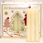 1/2 in. Ivory Chime candle 20 pack