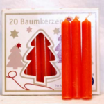 1/2 in. Orange Chime Candle 20 pack