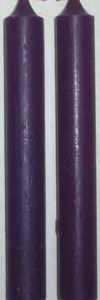 1/2 in. Purple Chime Candle 20 pack