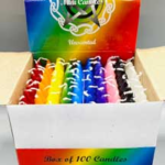 1/2 in. dia 5 in. long Assorted chime candle 100 pack