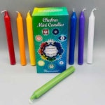 1/2 in. dia 5 in. long Chakra chime candle 20 pack