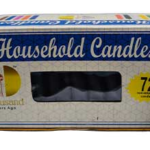(set of 72) Black 4 in. household candles