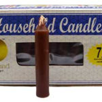 (set of 72) Brown 4 in. household candles
