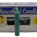 (set of 72) Green 4 in. household candles