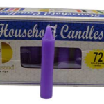 (set of 72) Purple 4 in. household candles