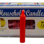 (set of 72) Red 4 in. household candles