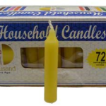 (set of 72) Yellow 4 in. household candles