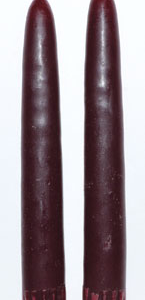 7 in. Dark Red taper pair
