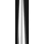9 in. Silver taper candle