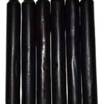 (set of 6) Black 6 in.  household  candle