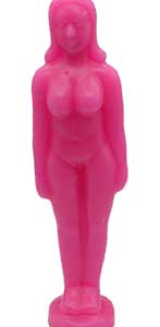 6 3/4 in. Pink Woman candle