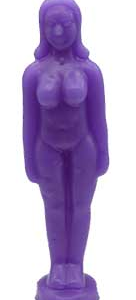 6 3/4 in. Purple Woman candle