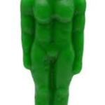 6 3/4 in. Green Man candle
