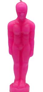 6 3/4 in. Pink Man candle