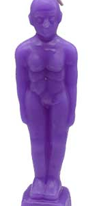 6 3/4 in. Purple Man candle