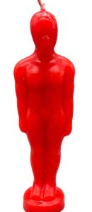 6 3/4 in. Red Man candle