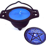 Nag Champa candle in cauldron