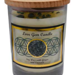 Love gem stone soy candle