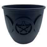 3 1/2 in. Triple Moon & Pentagram candle holder