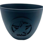 3 1/2 in. Pentagram & Bird candle holder