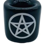 Pentagram Black ceramic holder