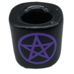 Pentagram Black ceramic holder