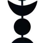 7 in. Triple Moon candle holder