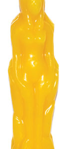 Yellow Female candle 7 in.
