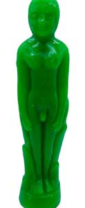 Green Male candle