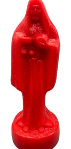 10 in. Red Holy Death candle