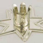 Silver Fairy Star Chime candle holder