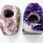 4 -7 in. Amethyst tealight holder