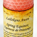 4 in. Spring Equanox Altar Lailokens Awen candle