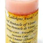 4 in. 3rd Pentacle of Venus scented Lailokens Awen candle
