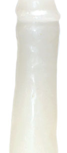 6 1/2 in. White Male Gender candle