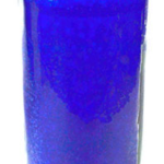 Blue 14-day jar candle