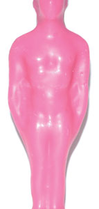 7 1/4 in. Pink Male candle