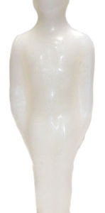 7 1/4 in. White Male candle