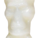 5 1/2 in. White Skull candle