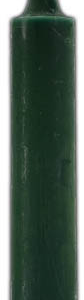 9 in. Green pillar candles