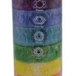 3 in. x 6 in. 7 Chakra pillar candle