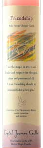 Friendship Reiki Charged pillar candle