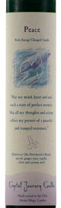 Peace Reiki Charged pillar candle