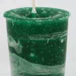 Peace Herbal votive - dark green